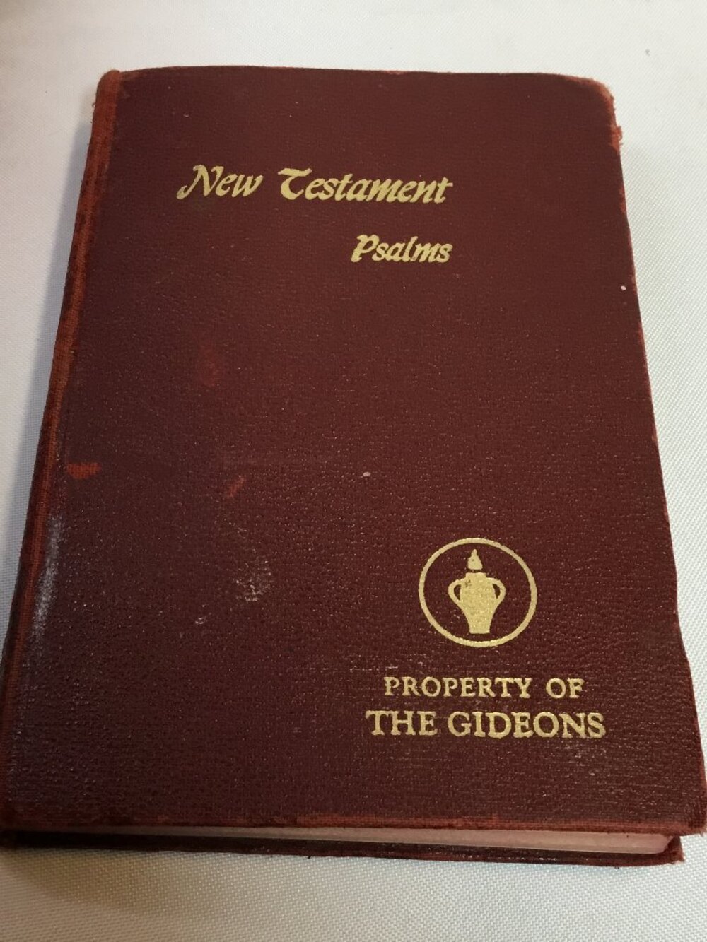 Vintage 1967 Gideons King James New Testament Psalms Hardcover Bible Hospital